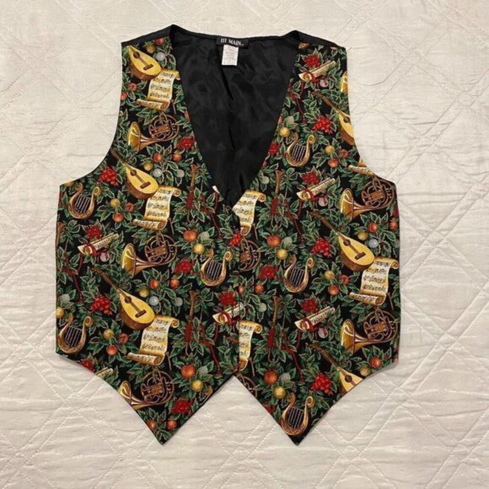 111 Main Vintage‎ Christmas Vest L/XL